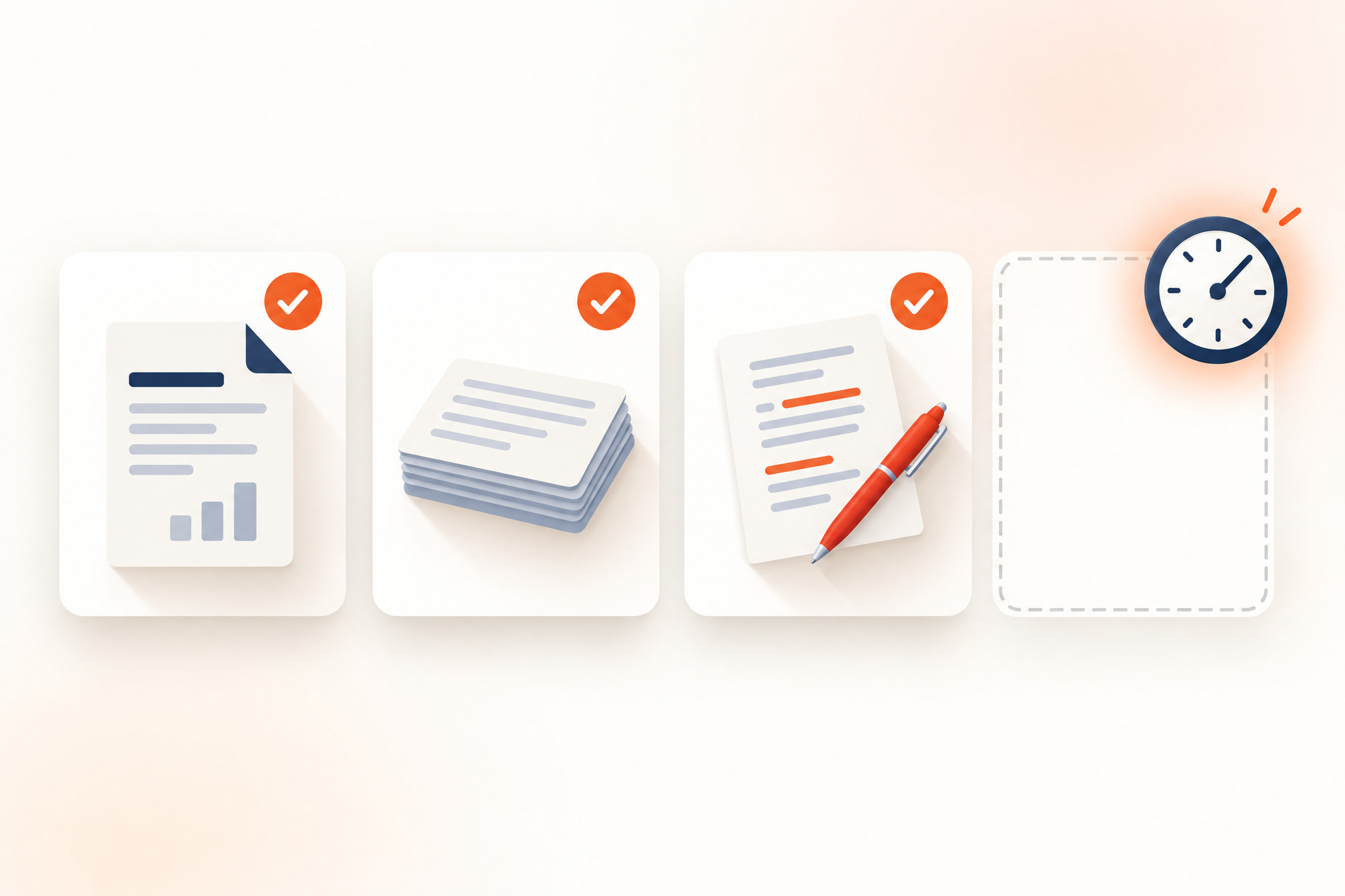 Three cards for strategy, topic backlog and an editor sit ready beside an empty slot for missing drafting hours