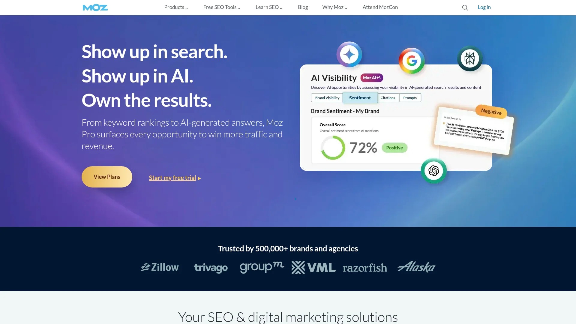 Screenshot of https://moz.com/